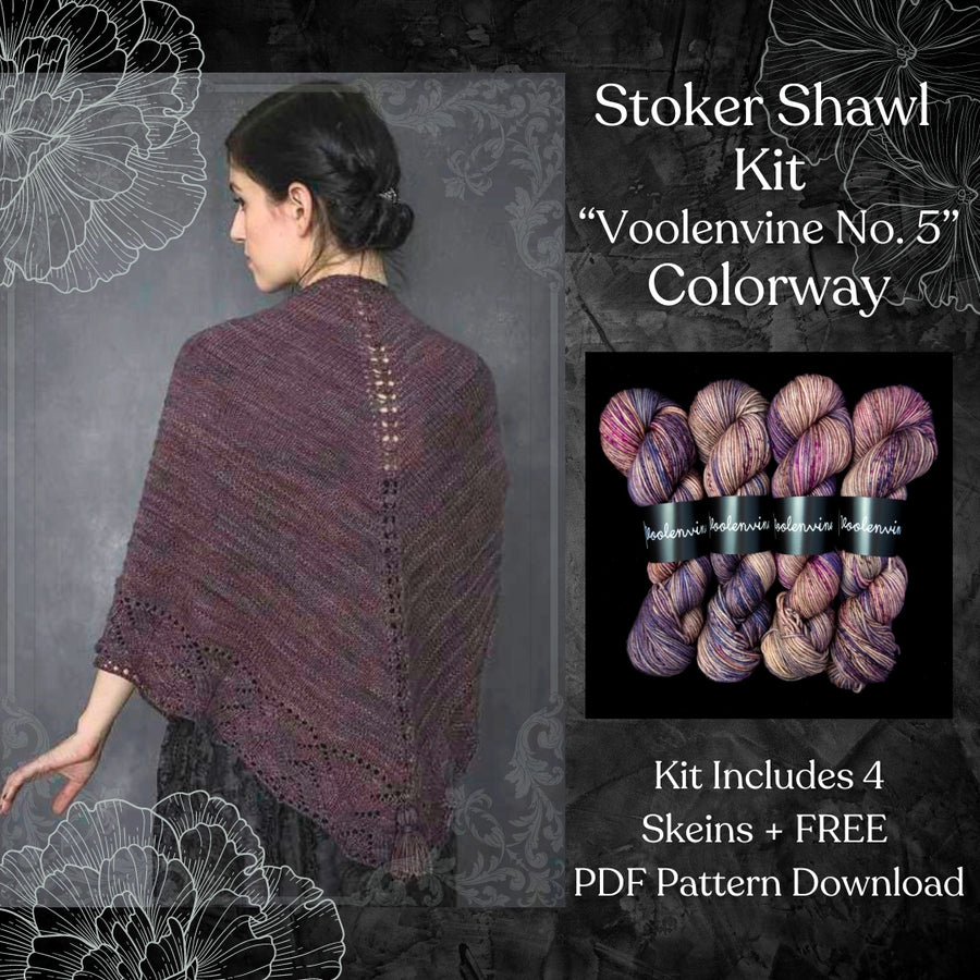 Stoker Shawl Kit | Voolenvine No. 5