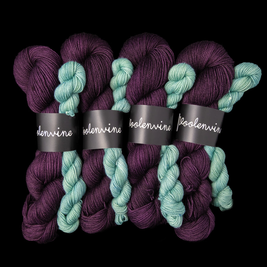 Black Orchid + Sage Mini , Sock Kit, FOOTSIE