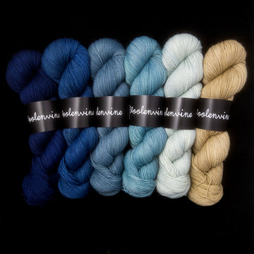 Blue Curious Yarn Collection, Footsie