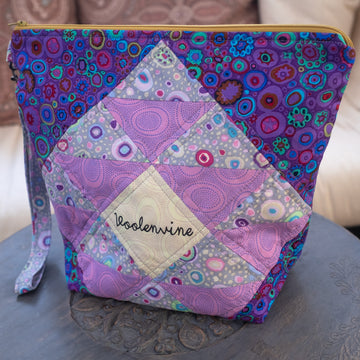 Kaffe Fassett Shadowplay Quilted Project Bag, LAVENDER HAZE