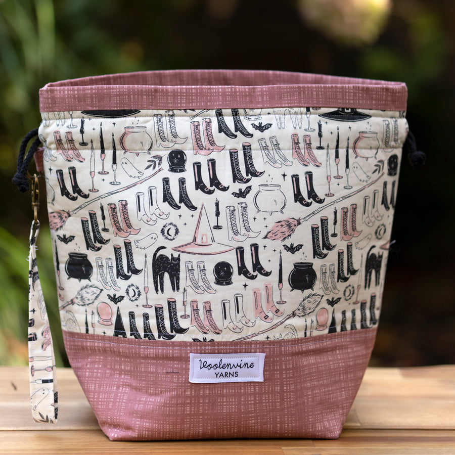 These Boots Were Made for Witchin', DRAWSTRING PROJECT BAG