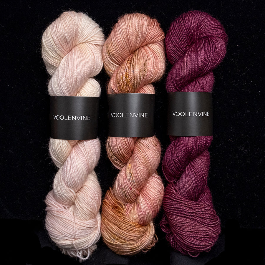 Truly Madly Deeply, Tricolore Yarn Kit, FOOTSIE